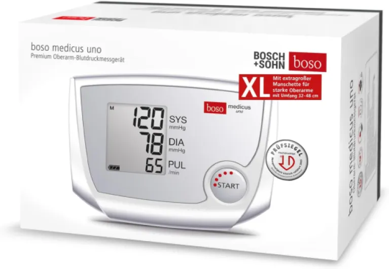 Boso medicus uno XL Tensiomètre de bras avec grand écran et brassard taille XL 32-48 cm