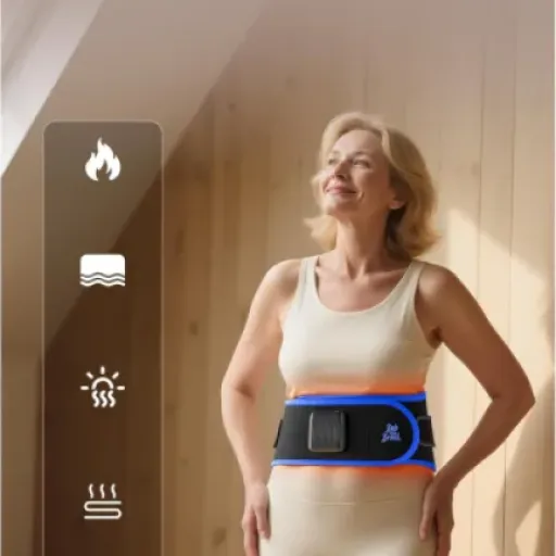 Avis BOB AND BRAD Ceinture chauffante ThermoRed : chaleur infrarouge et massage pour le dos sans fil