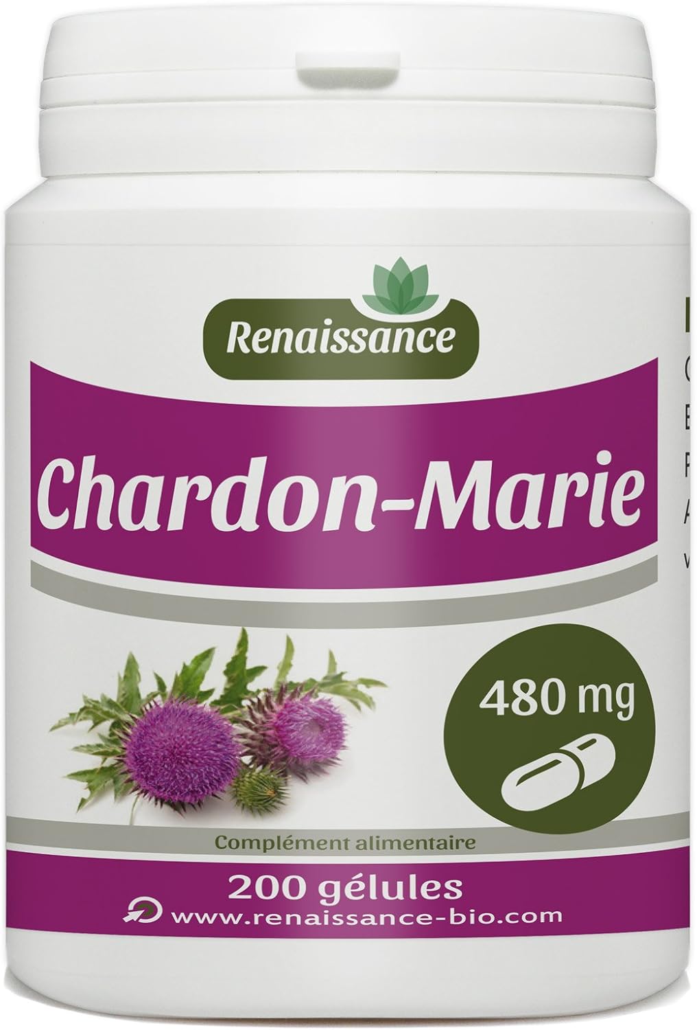 Chardon-Marie - 480 mg - 200 gélules