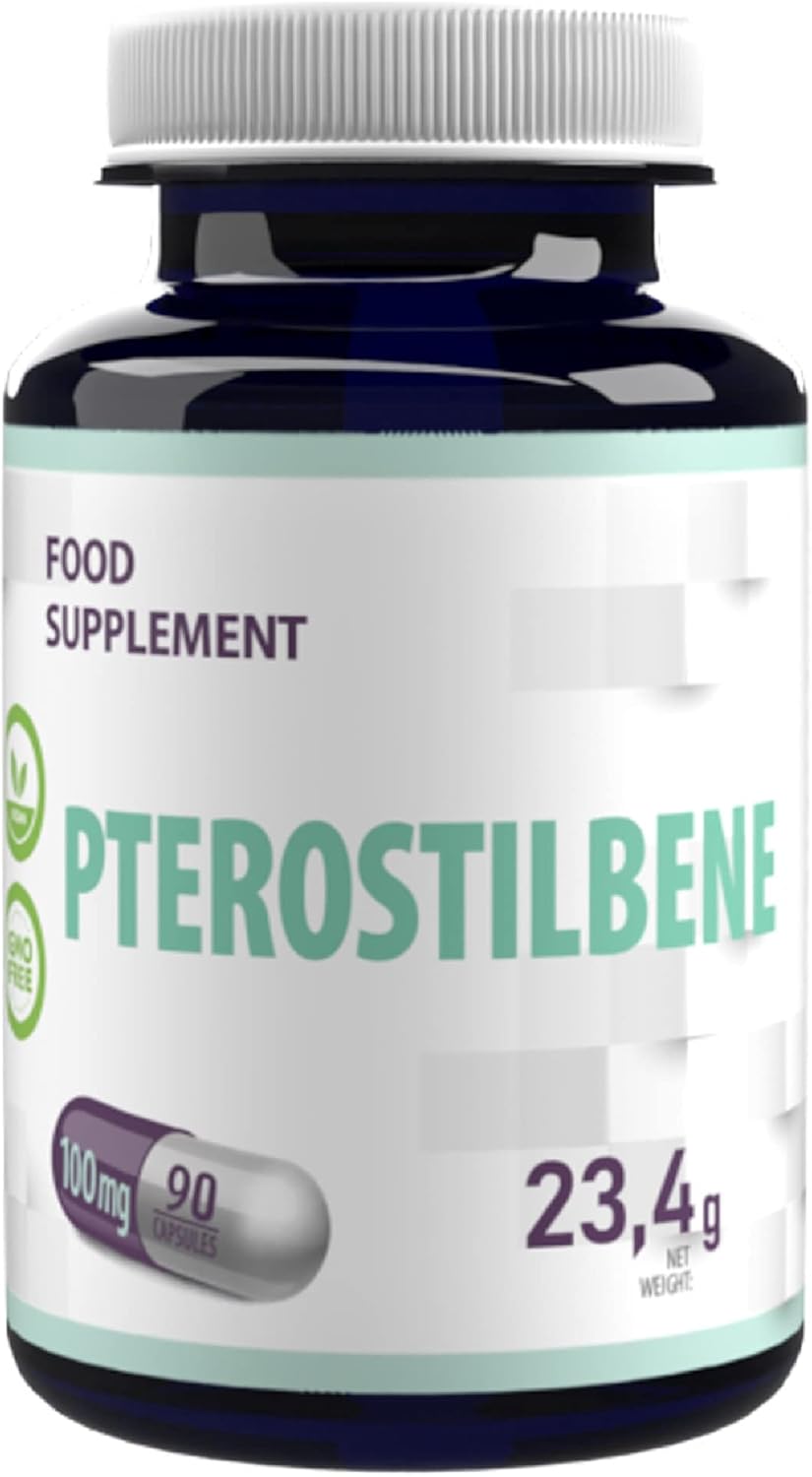 Hepatica Ptérostilbène 100 mg - 90 gélules végétaliennes - Antioxydants et soutien de la santé cellulaire - Favorise le cerveau, le cœur et la longévité - Testé en laboratoire par un tiers