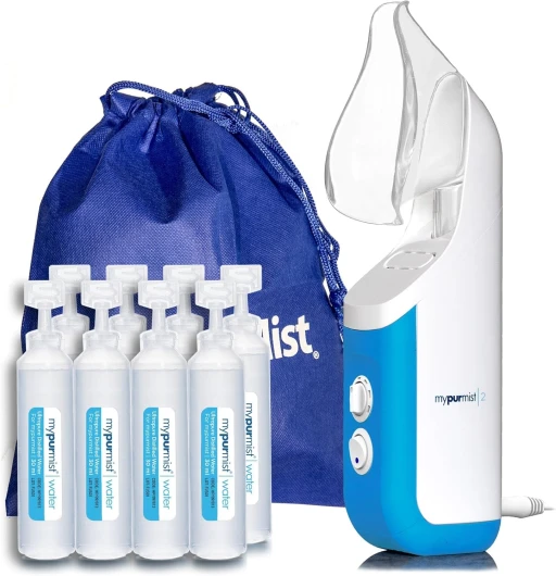 MYPURMIST 2 Inhalateur de vapeur instantanée ultra pure, vaporisateur et humidificateur à vapeur chaude pour la sécheresse nasale et des sinus