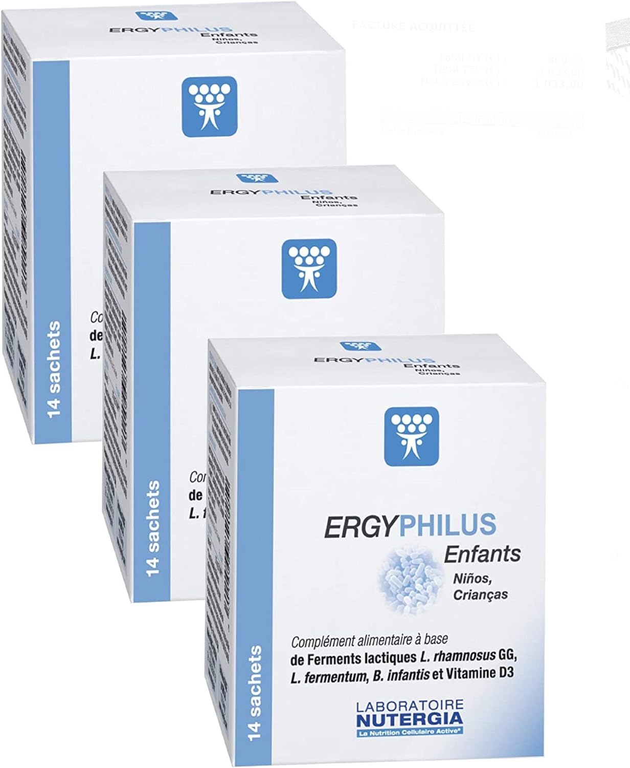 Nutergia - Ergyphilus Enfants - Boite de 14 Sachets - Lot de 3 Boites