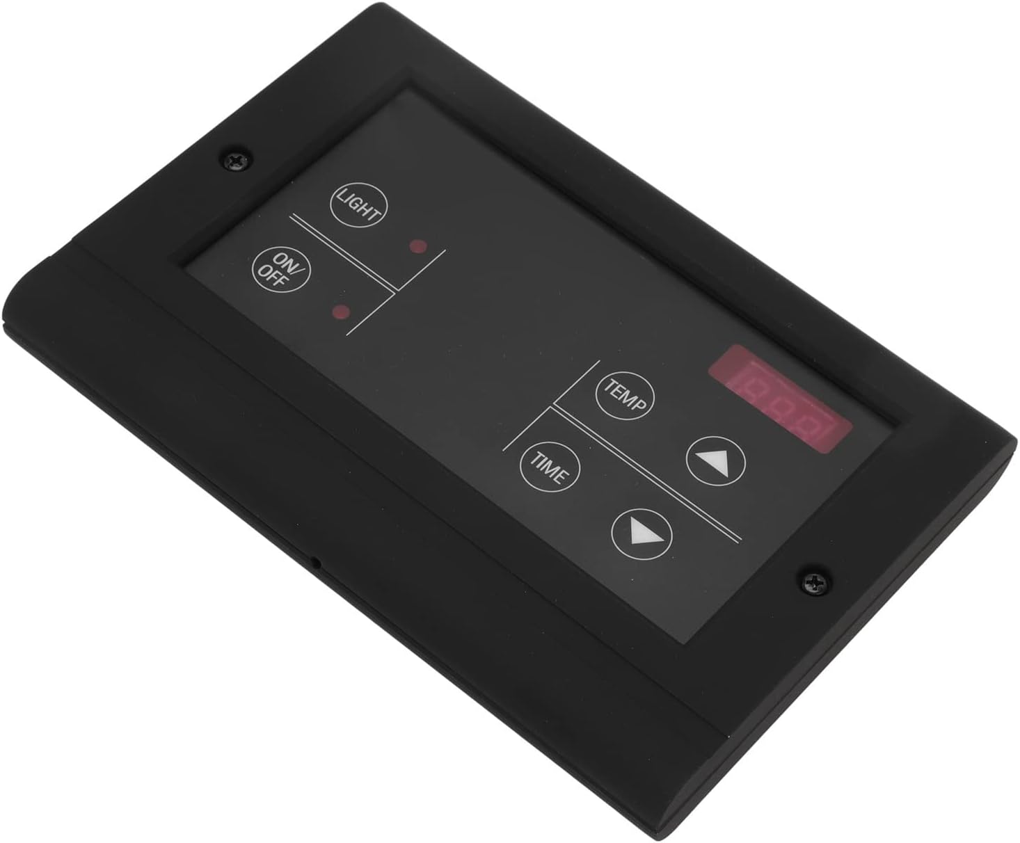 JAWL Contrôleur de Sauna Numérique, Support Mural de Contrôleur de Générateur de Vapeur Multifonctionnel 35-110 ℃ pour Chauffe-Sauna 3-27KW (Le Noir)