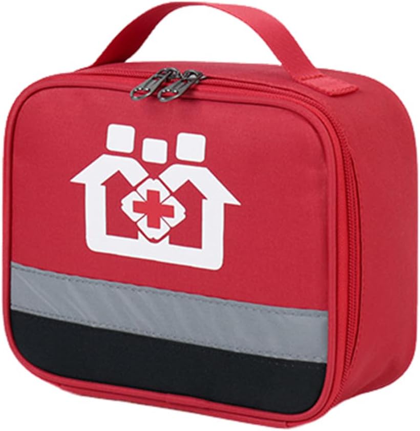 ISAKEN Trousse de premiers secours, bande réfléchissante portable, trousse médicale, kit de premiers secours, kit de premiers secours pour la maison, la voiture et les voyages en plein air