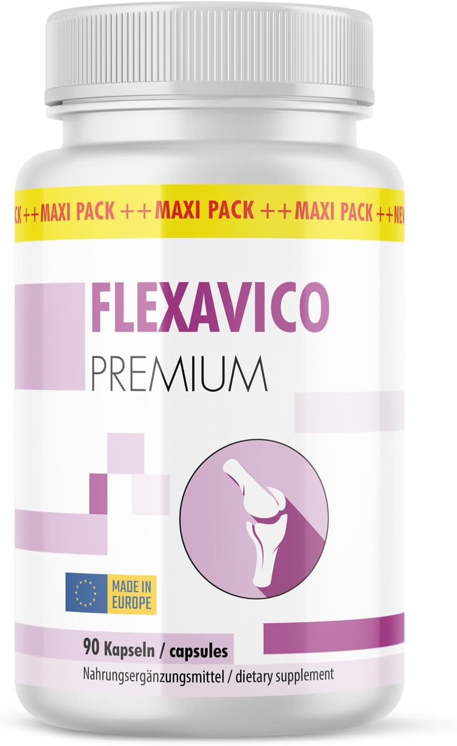 Capsules Articulaires Flexavico - Complément Alimentaire - Maxipack de 90 Capsules 1x