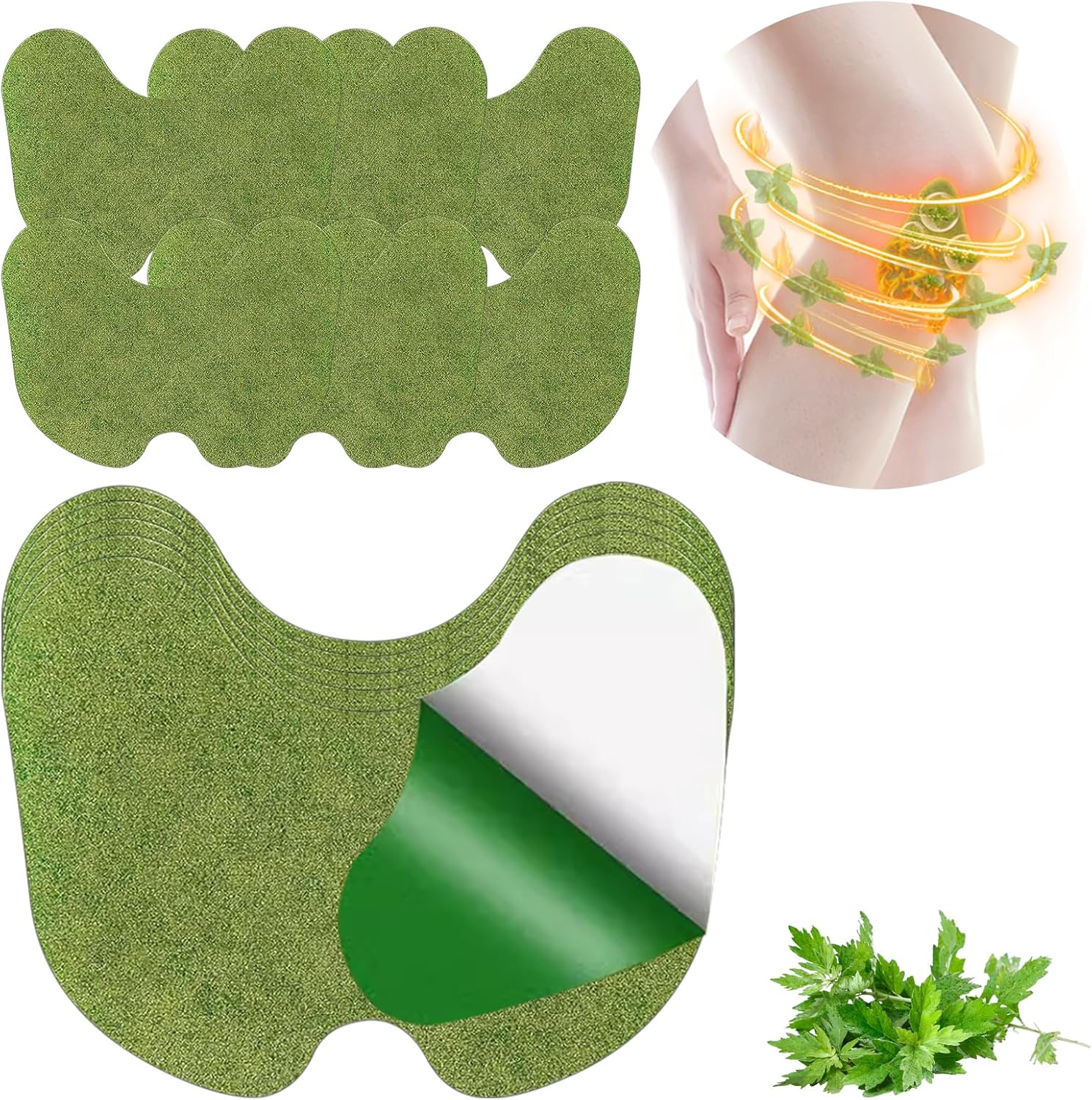 Mutree Patch Anti Douleur, Patch Anti-Douleur à Base de Plantes Naturelles, Paquet de 40, Pansements Thermiques Auto-AdhéSifs, Pour Le Genou, Le Cou Et Les éPaules, Soulage La Douleur