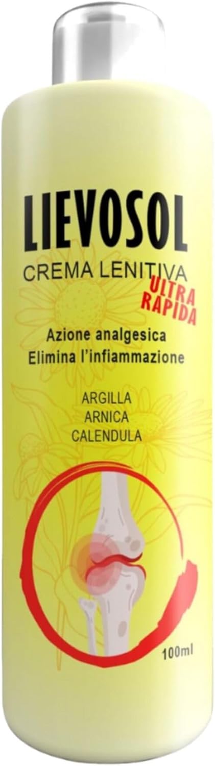 Lievosol – Crème Antidouleur Naturelle à l'Arnica Montana et à la Griffe du Diable – Soulagement Musculaire et Articulaire – Formule Extra Forte Relaxante – 200 ml