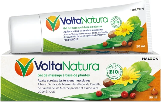 Gel de Massage à base de plantes Bio, Apaise et Relaxe les tensions musculaires 50ml