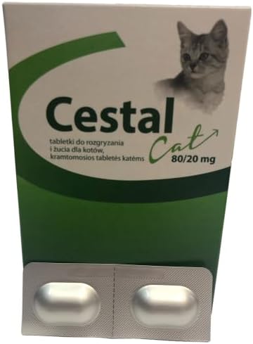 Allary 7 Lot de 2 comprimés pour chat, vermifuge tous les parasites intestinaux en cas de diarrhée