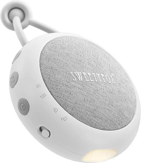 Machine Bruit Blanc Bebe - Blanc - Berceuse Bebe, Veilleuse et Bruit Blanc Bebe Sommeil, 15 Sons, USB Rechargeable