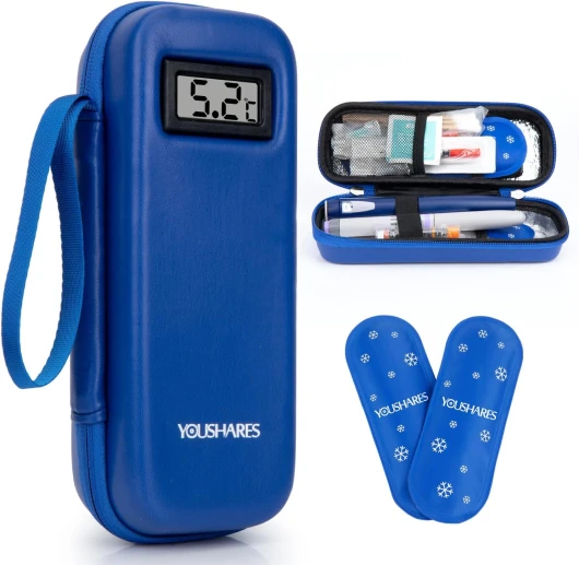 Étui de voyage à insuline - Sac de voyage avec refroidisseur de médicaments isolé
