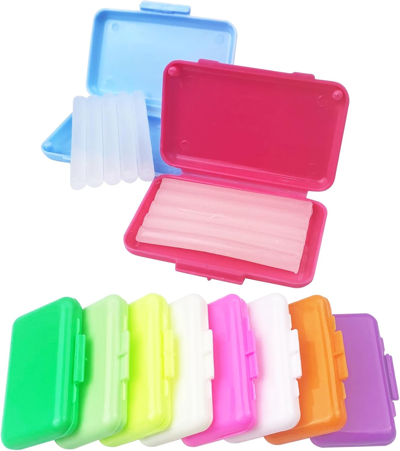 Newpop 10 Piéces Cire Orthodontique, Gomme Dentaire dans des Étuis de Couleur, Cire de Soulagement de Qualité Supérieure, Bandes de Cire Dentaire pour Soulager les Irritations et les Douleurs