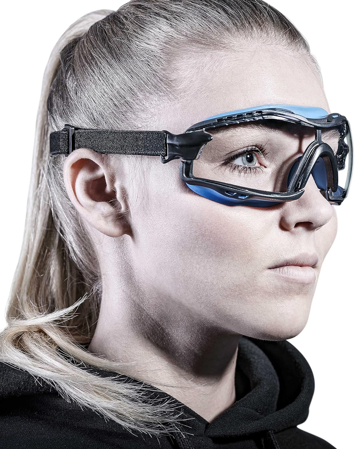 SOLID - petites Lunette de protection travail parfaitement ajustées - Lunettes de protection anti-poussière avec ajustement universel - résistant aux rayures, anti-buée et protection contre les UV