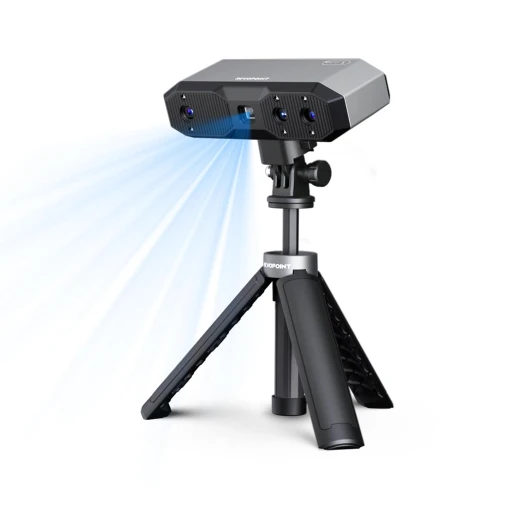 MINI 2 Scanner 3D pour Impression 3D, Précision Jusqu'à 0,02 mm, Scan Rapide à 16 ips, Scanner 3D Portable à Scan Couleur pour Dentisterie, petits objets