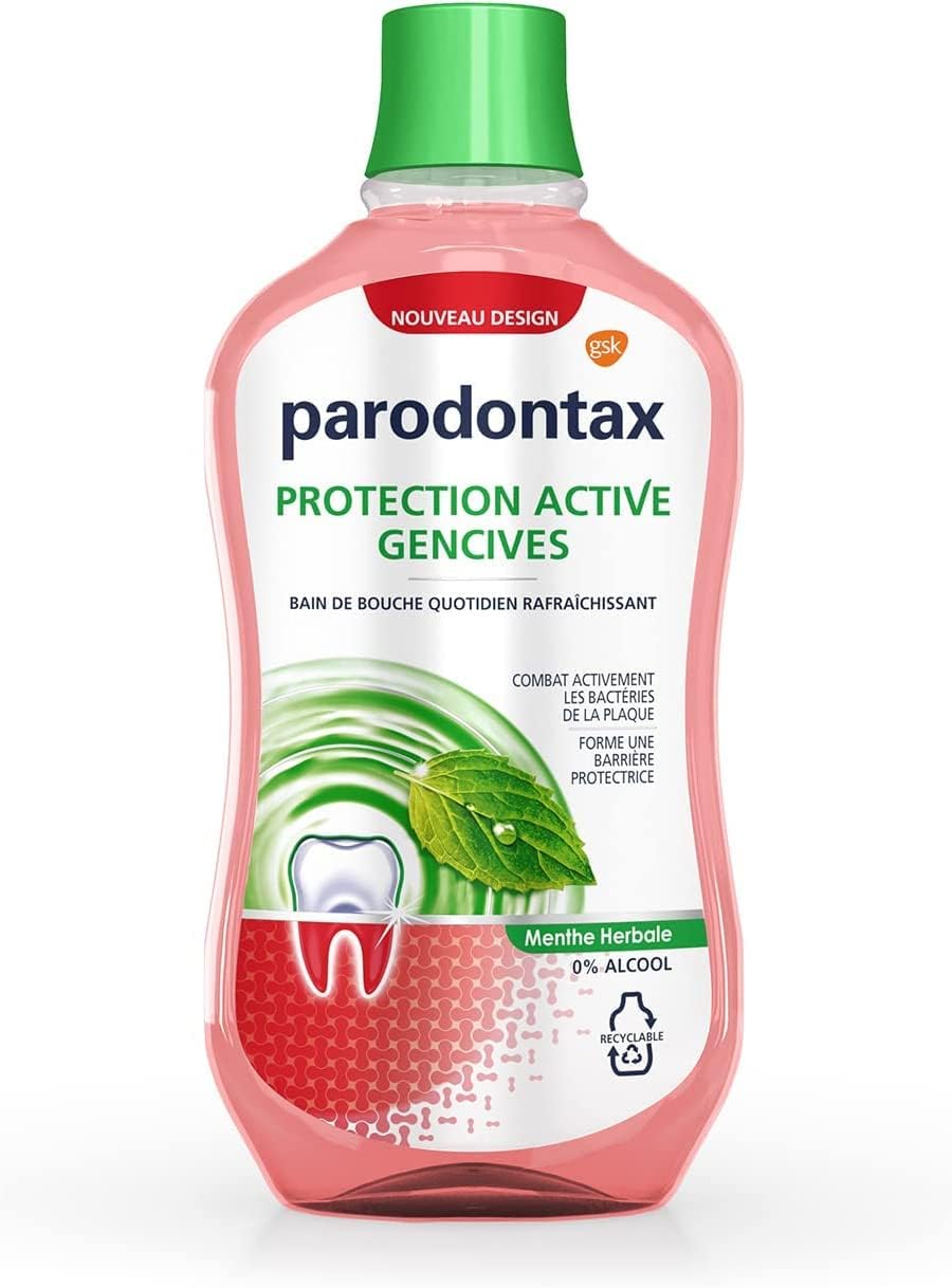 Bain de Bouche Herbal, Pour Les Dents Sensibles, Élimine La Plaque Dentaire, Sans Alcool, 500ml