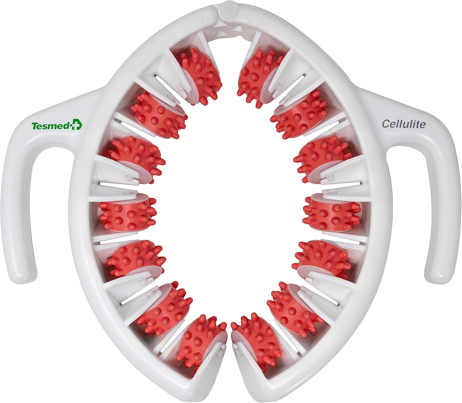 CELLULITE: Efficacité Clinique, Masseur Manuel Anti Cellulite Breveté, Made in Italy, Appareil de Massage avec Rouleaux Anti-Cellulite qui soulèvent, resserrent et relâchent la peau (Rose)