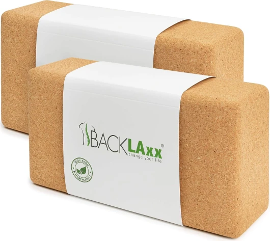 ® Brique yoga liège – Bloc yoga 100% naturel et durable – Bloc de yoga doux pour la peau et fabriqué écologiquement, vidéos d'application incluses – Yoga Block Brique de Yoga Boudin Yoga