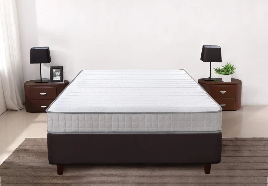 IZTOSS Matelas Mousse à Mémoire de Forme, 140 x 190 cm, Gel Confort, Doux (Epaisseur 16CM-Blanc)