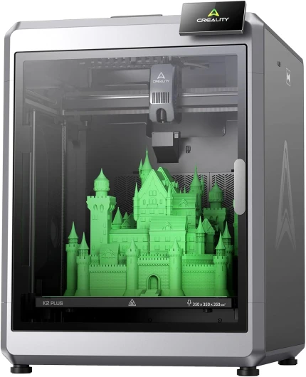 K2 Plus Imprimante 3D, Impression Max 16 Couleurs, Système de Servomoteur Pas à Pas, Double Caméra AI, Chambre de Chauffage Active, Cadre « Matrix », Volume d'impression 350x350x350mm