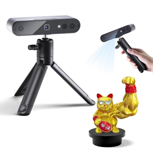 INSPIRE Scanner 3D pour impression 3D, portable, vitesse de numérisation jusqu'à 18 fps, précision de 0,2 mm, numérisation 3D pleine couleur,