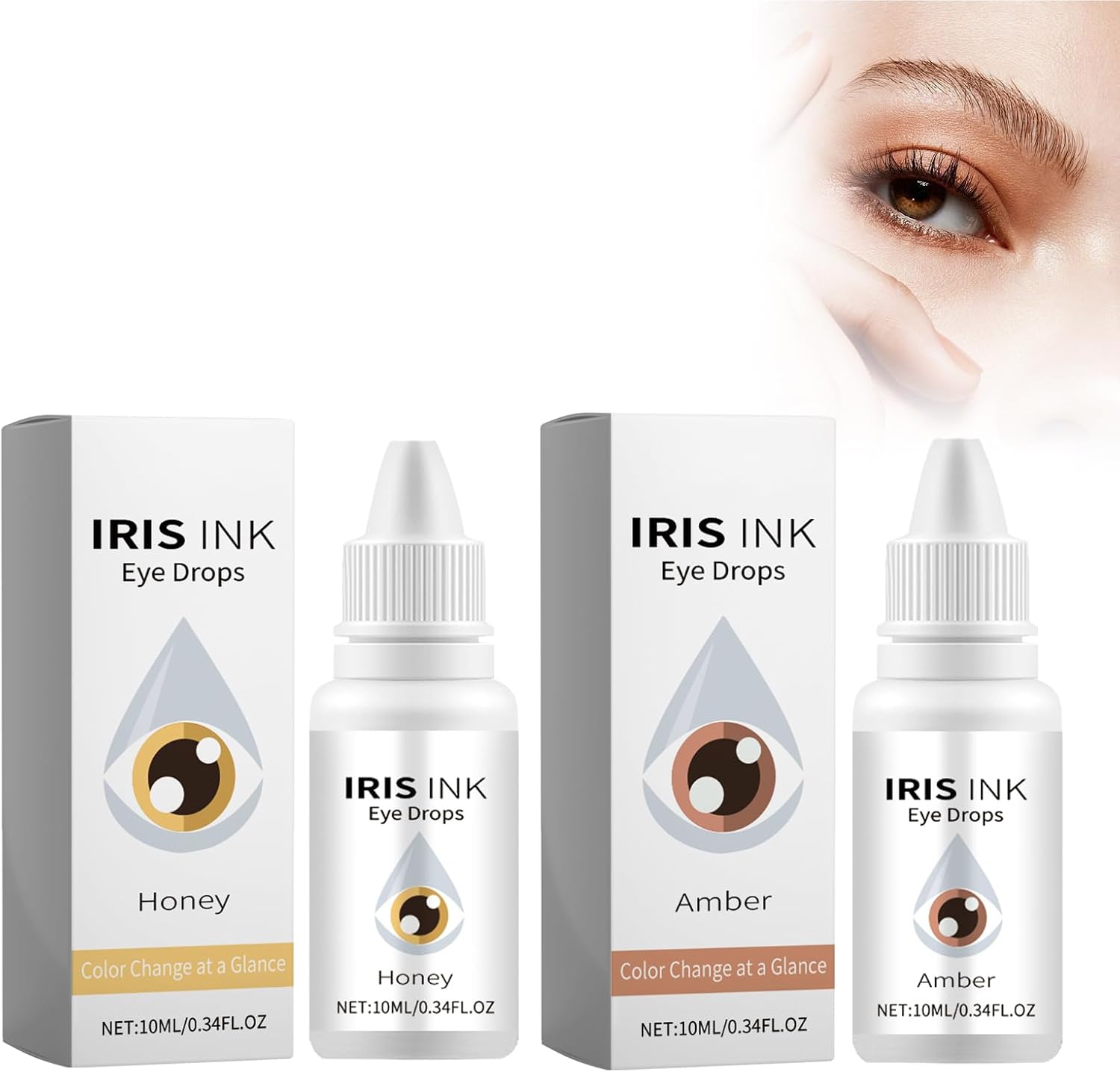 Gouttes Pour Changer La Couleur Des Yeux – Transformation Et Amélioration De La Couleur Des Yeux En Ambre Et Miel, Hydratantes & Lumineuses, Idéales Pour Les Yeux Secs, Eye Colour Change Drops