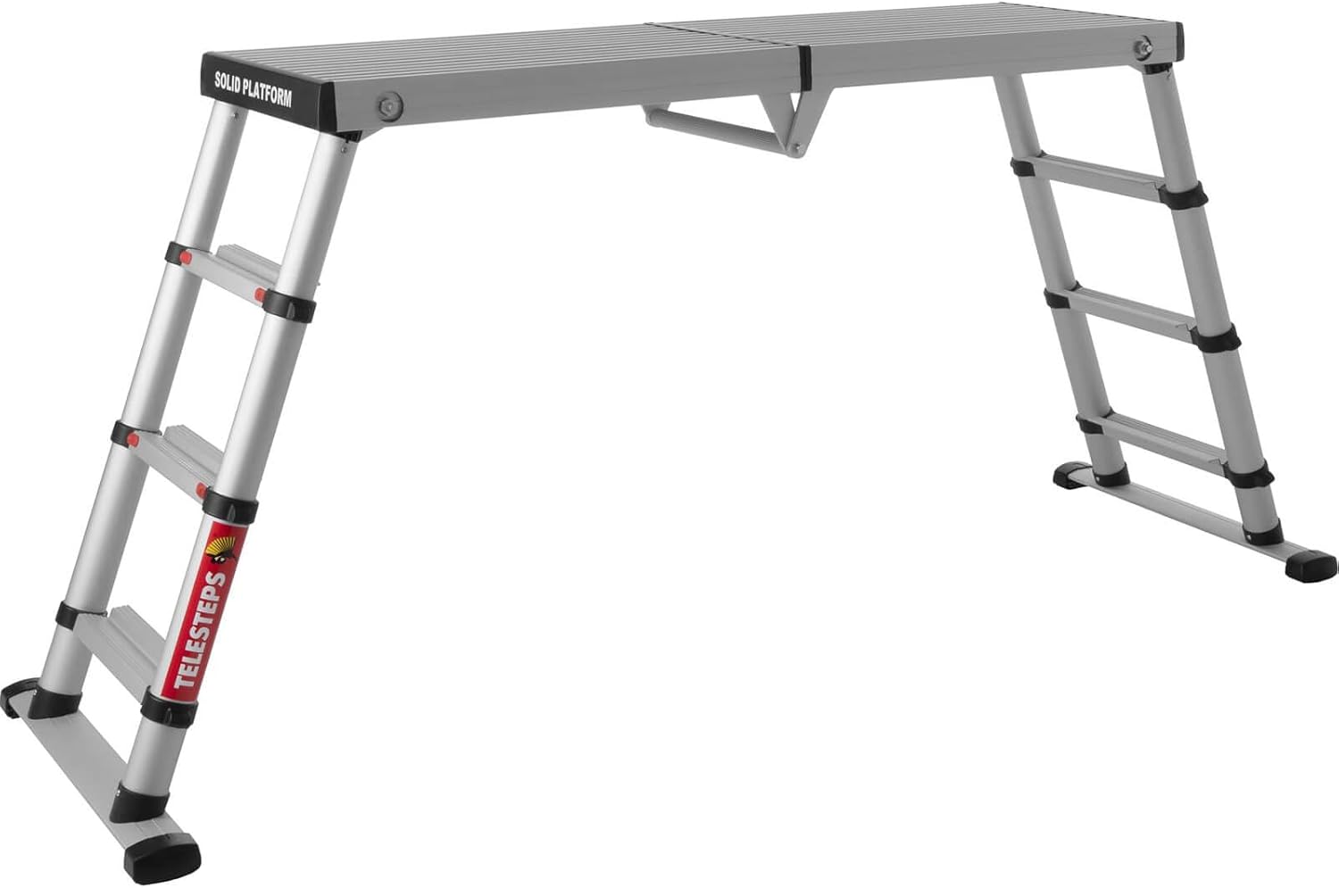 Plateforme télescopique de TELESTEPS I 3 hauteurs réglables 51 cm, 68 cm, 88 cm I Solid Line I Profilé antidérapant I Design sécurisé certifié I 61209-601