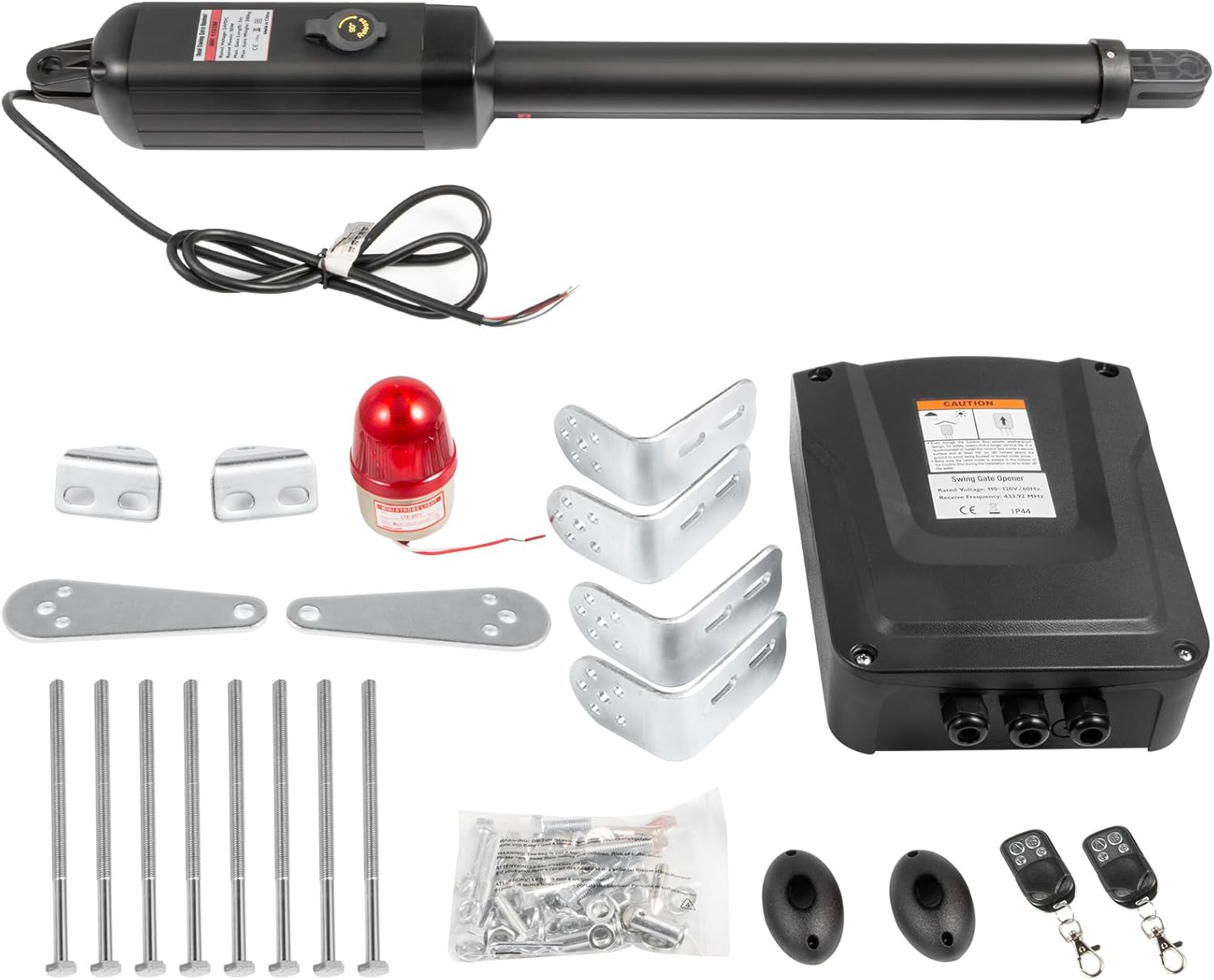 Ouvre-porte automatique électrique, capacité 380 kg, ouvre-porte battant unique, longueur 5,5 m, vitesse 16 mm/s, 80 W, avec télécommande, opérateur de porte pour garage ferme mailles de chaîne