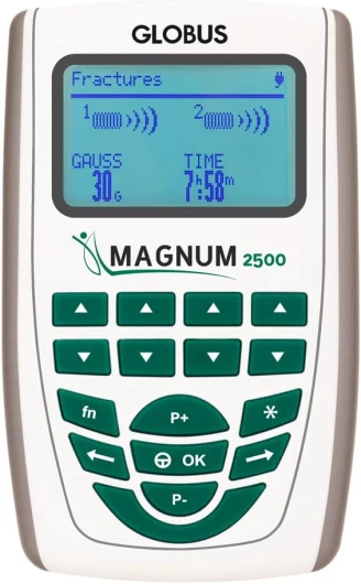 Magnum 2500 Magnétothérapie à Domicile Haute Puissance, 52 Programmes, Traitement à Domicile, Guérison des Traumatismes et des Fractures, Aide à la Régénération en cas d'Arthrose et Arthrite