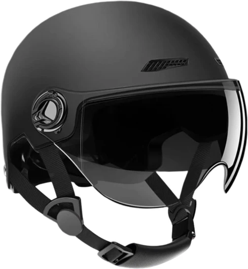 10.24x7.87x7.09 Pouces ABS Highly-Protective Unisex Casques De Cyclisme, Casque Trottinette Electrique Adulte, Casque Vélo Visière Électrique, Casque Vélo Électrique avec Visière