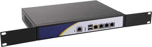 Firewall Hardware, Pfsense, Mikrotik, VPN, Network Security Appliance, Router PC, Intel Atom D525, RS01, 4 x Intel Gigabit LAN/2USB/COM/VGA/Fan,(4G RAM/32G SSD)