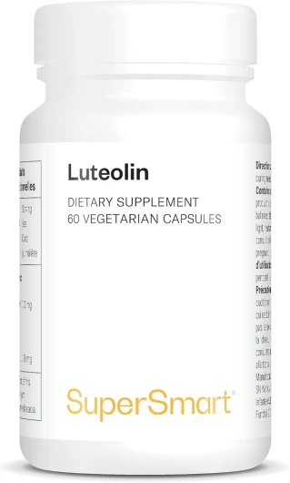 Lutéoline - Flavone Naturelle aux Propriétés Antioxydantes - Extraite Naturellement de Coques d’Arachides - Vegan - Sans Gluten - Supersmart