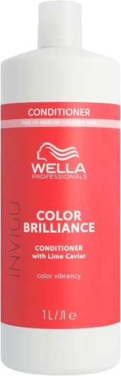 Après-Shampoing Invigo Color Brilliance - Améliore la brillance et la douceur des cheveux, Protége la couleur, Soin pour cheveux colorés fins à normaux, 1L