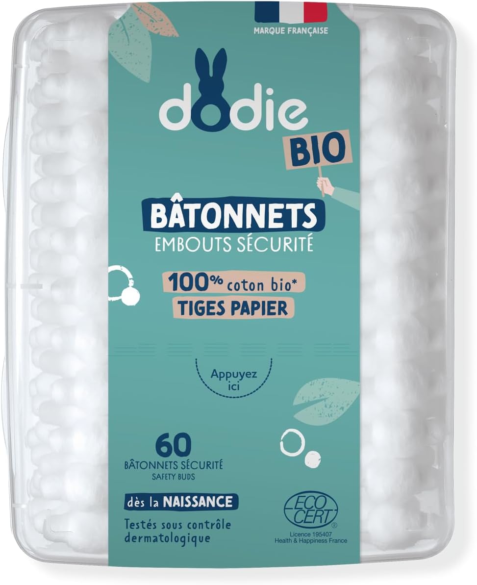 Bâtonnets Bébé Bio, Dès la naissance, 60 Unités