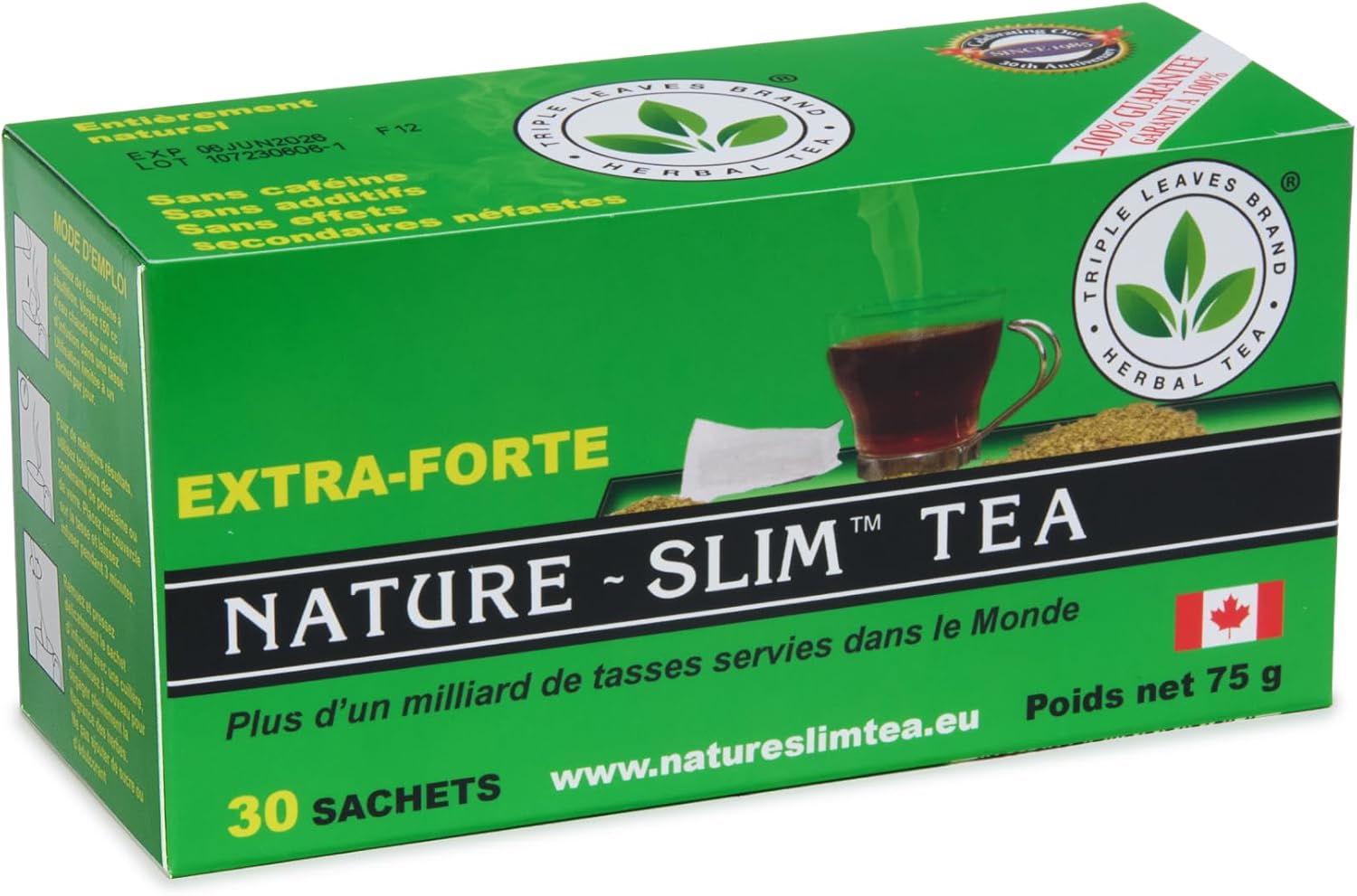 Extra Forte - Tisane Minceur aux Effets Dépuratifs, Détoxifiants et Laxatifs - Thé Detox, Améliore la Digestion et Favorise la Perte de Poids - Ingrédients naturels