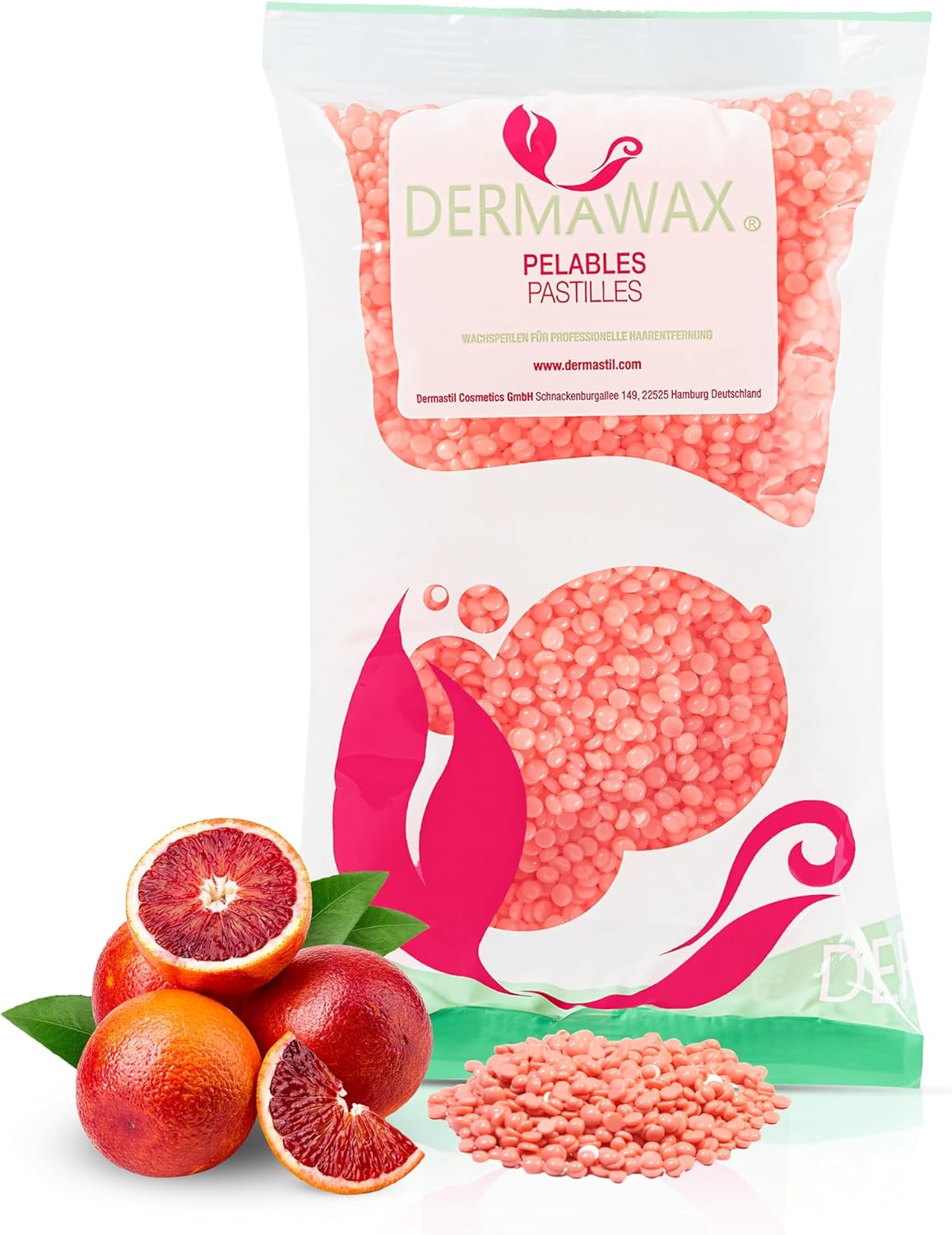 Crystal Orange Cire Hypoallergénique Sans Colophane – Cire Pour Épilation Douce, Brazilian Waxing, Corps Entier, Peaux Sensibles – 800g (0,8 kg, Crystal Orange)