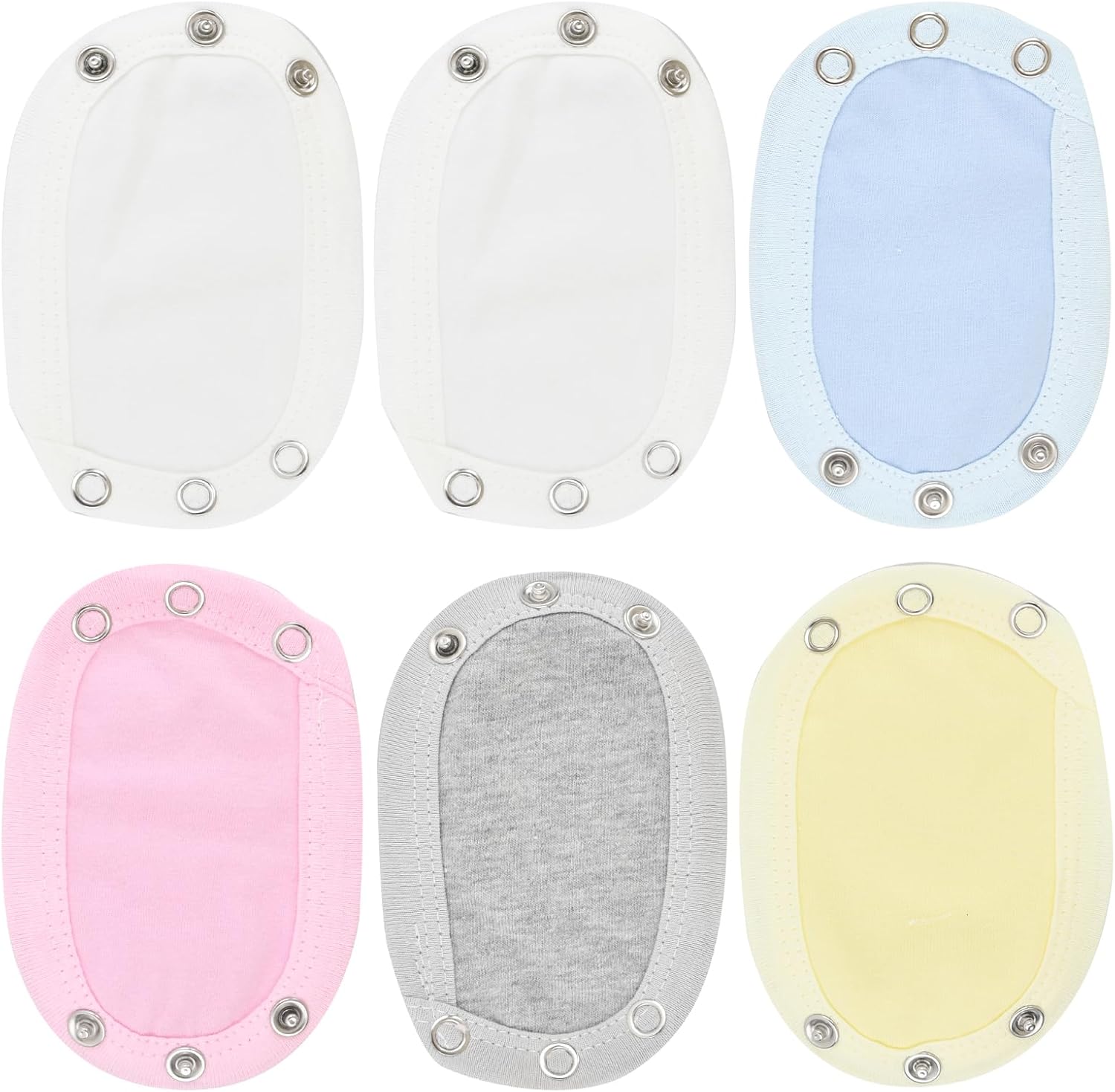 Wisebom 6 Piece Body BéBé Extender Extension De Vêtements De Bébé Baby Crotch Extenter Diaper Suit Extenter BéBé Extension De Gilet Double Couche Tissu Coton Rallonges pour Vêtements de Bébé