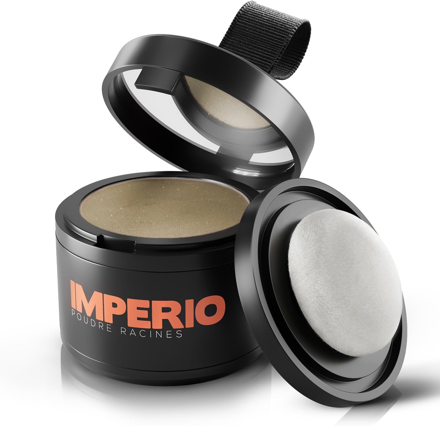 Poudre racines IMPERIO - Concealer pour cheveux pour épaissir les cheveux, pour les femmes et les hommes, make-up pour cheveux résistant à l’eau, pour masquer les racines - 4 g (blond foncé)