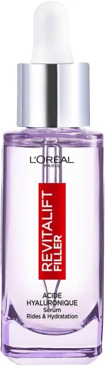 L’Oréal Paris – Sérum Anti-Rides & Anti-Âge – 1.5% Acide Hyaluronique Pur – Soin Visage Hydratant, Repulpant & Lissant – Pour Tous Types de Peaux – Revitalift Filler – 30 ml
