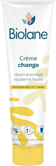 Creme change bebe dermo pédiatrie - Siège Bébé - Protège et répare les irritations - Soin pour la peau - 98% Ingrèdients Naturels - Tube 100ml - Fabriqué en France