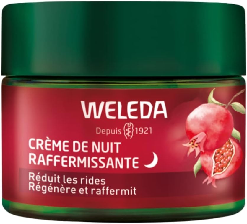 Crème de Nuit Raffermissante Grenade et Maca - Soin anti-âge raffermissant pour les femmes dès 40 ans - Réduit les rides et raffermit - Peaux matures - NATRUE* - Vegan*** - 40 ml