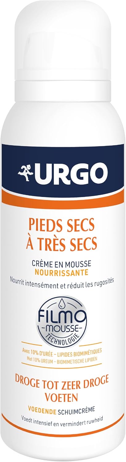 Filmomousse Nourrissant 125 ML - Crème en mousse relipidante pour les pieds secs à très secs qui nourrit intensément et réduit les rugosités - Sans effet gras ni collant