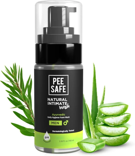 PEESAFE Gel Intime Pour Homme - Gel Intime Lavant - Savon Intime - Toilette Intime Homme - Gel Intime Homme - Gel Lavant Intime, 100% Sans Alcool-3,38 fl oz