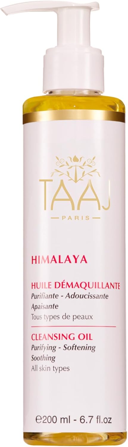 Huile Démaquillante - HIMALAYA - Douce & Fondante - Soin en profondeur Nettoyant & Hydratant - Nettoie & Élimine les impuretés - Peau nette, douce & apaisée - Tous types de peaux - Vegan -200ml