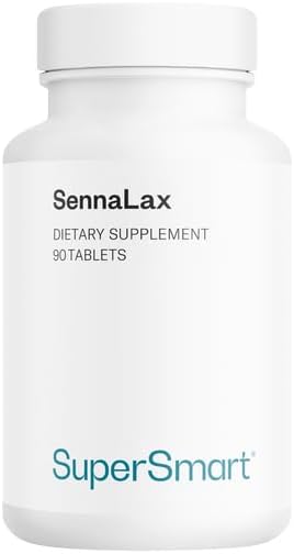 SennaLax - Extrait de Feuille de Séné - Laxatif Naturel Puissant pour Soulager la Constipation et Améliorer la Digestion - 90 Comprimés - SuperSmart