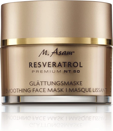 M.Asam Resveratrol Premium NT50 Masque lissant (50ml) – Masque visage lissant au resveratrol, un visage lissé dès l'application