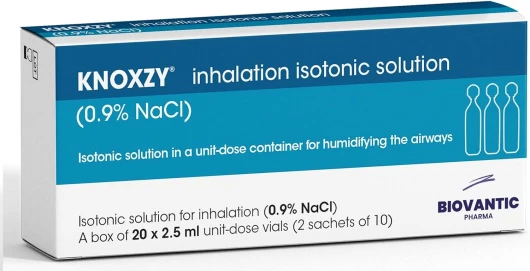 Sterile Isotonic Saline Solution 0.9% - Saline Inhalation Solution for Humidification - 20 x 2.5 ml Unit Dose Vials, Pharmaceutical Grade