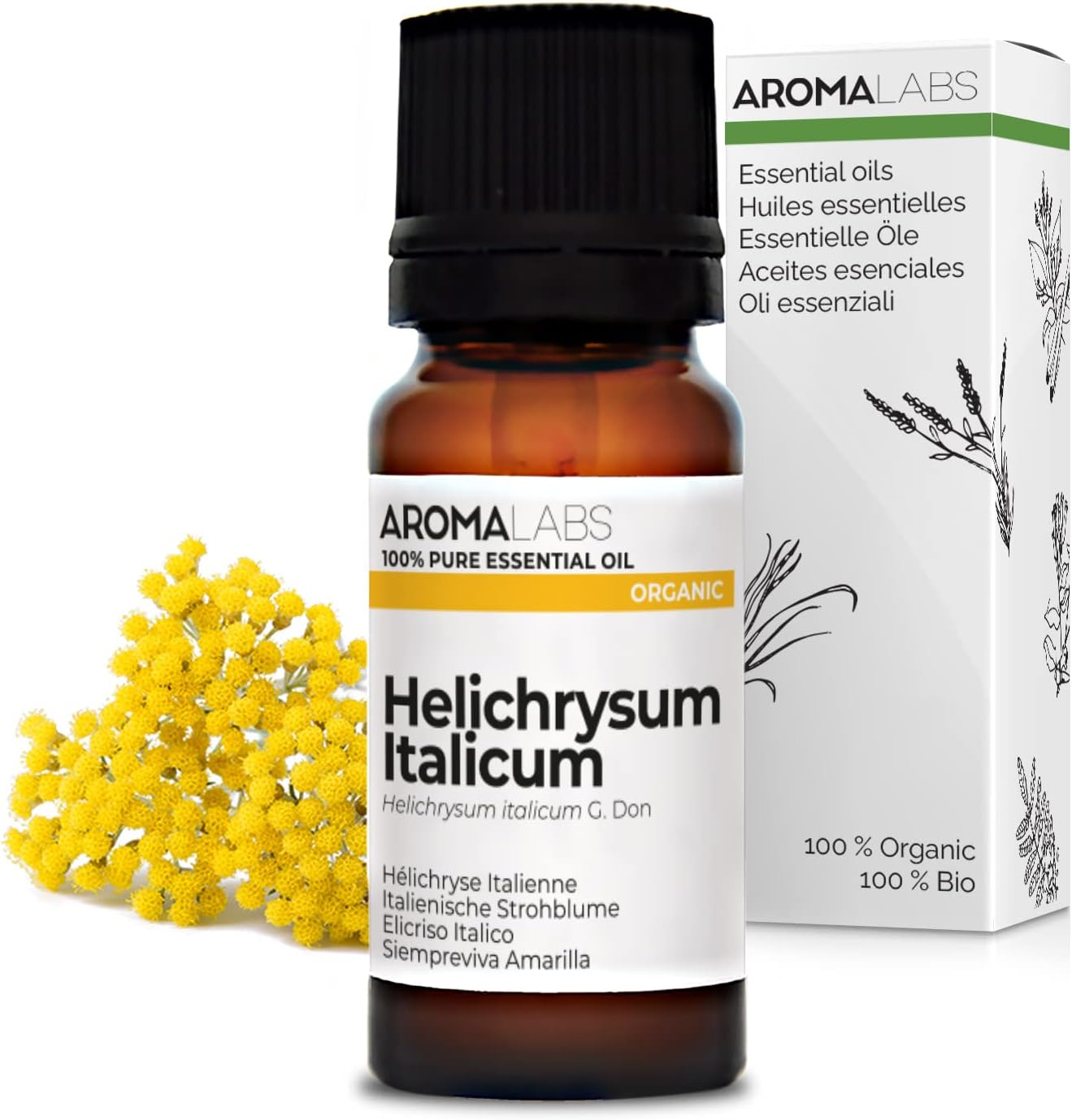 Hélichryse Italienne BIO - Huile Essentielle Chémotypée et Certifiée AB - 10 mL