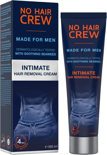 Crème dépilatoire intime, extra douce pour les zones sensibles - Pour hommes, 100 ml