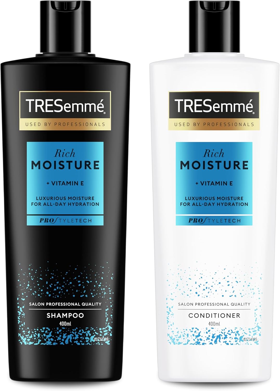 TRESemmé Rich Moisture Shampooing et Après-shampooing, pour cheveux secs et abîmés 400 ml + 400 ml