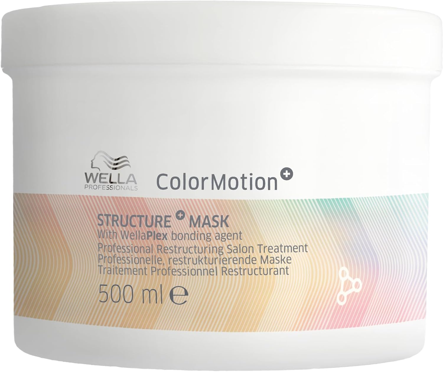 Wella Professionals ColorMotion+ Struture+ Mask Protecteur de couleur et après-shampooing pour cheveux colorés - Lisse, maintient la brillance et protège la couleur jusqu'à 8 semaines